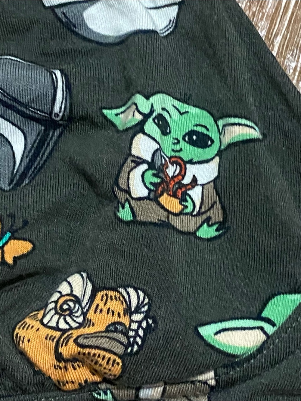 Meundies Womens XL Bra Bralette Baby Yoda Grogu Star Wars Green 38C 38D 40X 40D - Picture 3 of 9
